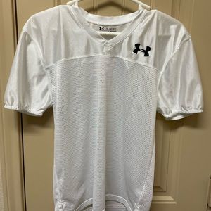 White Under Armour Boys' Football Practice Jersey